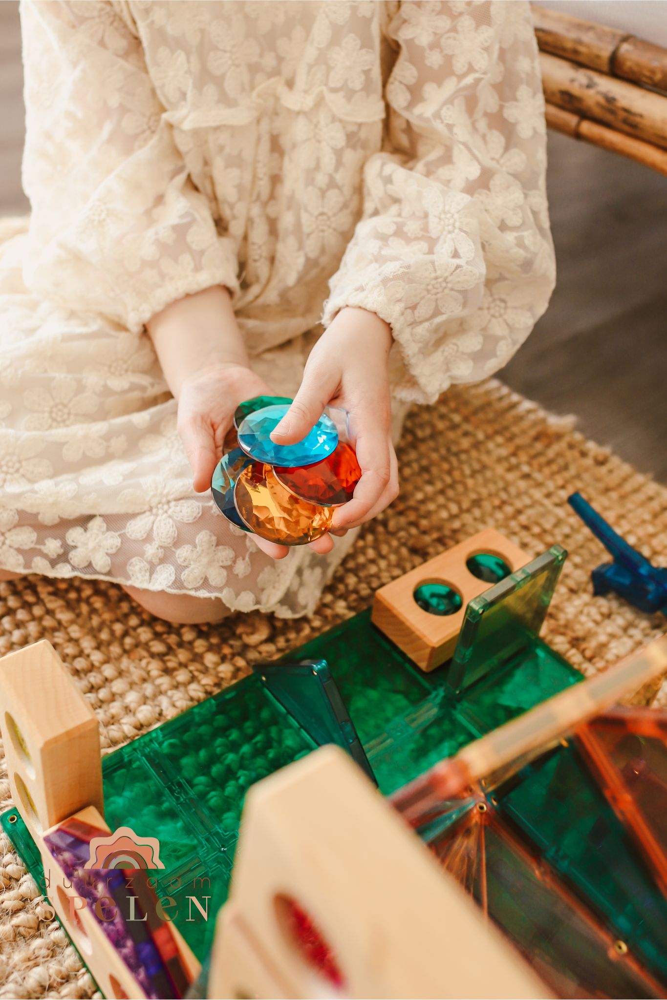 Bauspiel - Glitterstenen XL | 25 Stuks - Afbeelding 4