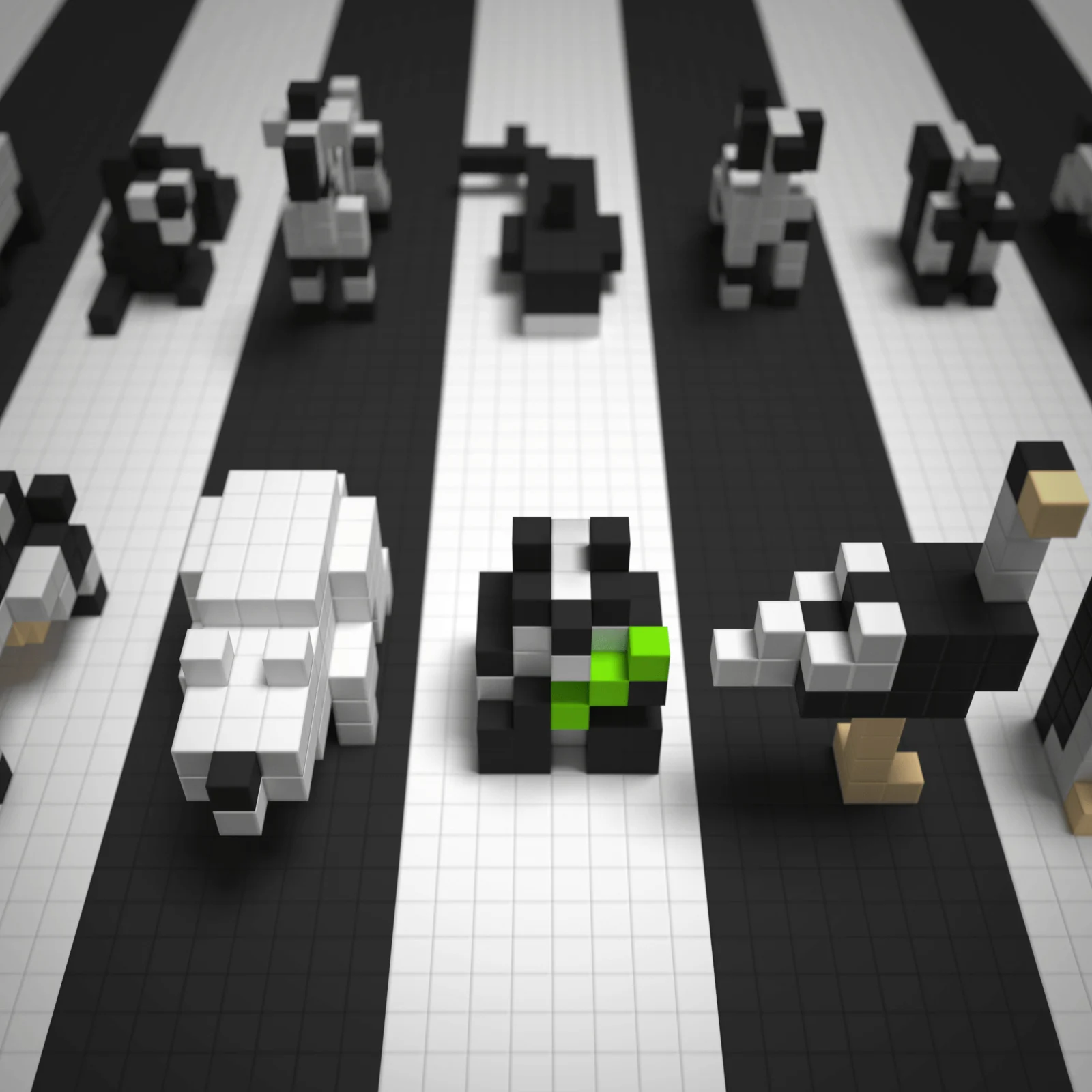 Pixio - Black & White Animals - Afbeelding 2