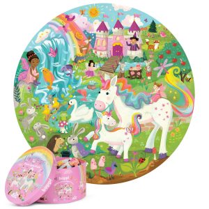 Ronde Puzzel - Eenhoorn/Unicorn | 150 Stukjes | 100% Gerecycled Karton