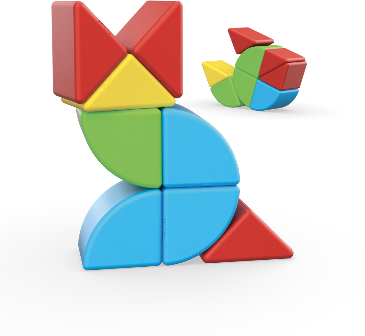 Geomag - Magicube Blocks Recycled Crystal 24 Stuks | 1+ Jaar - Afbeelding 2