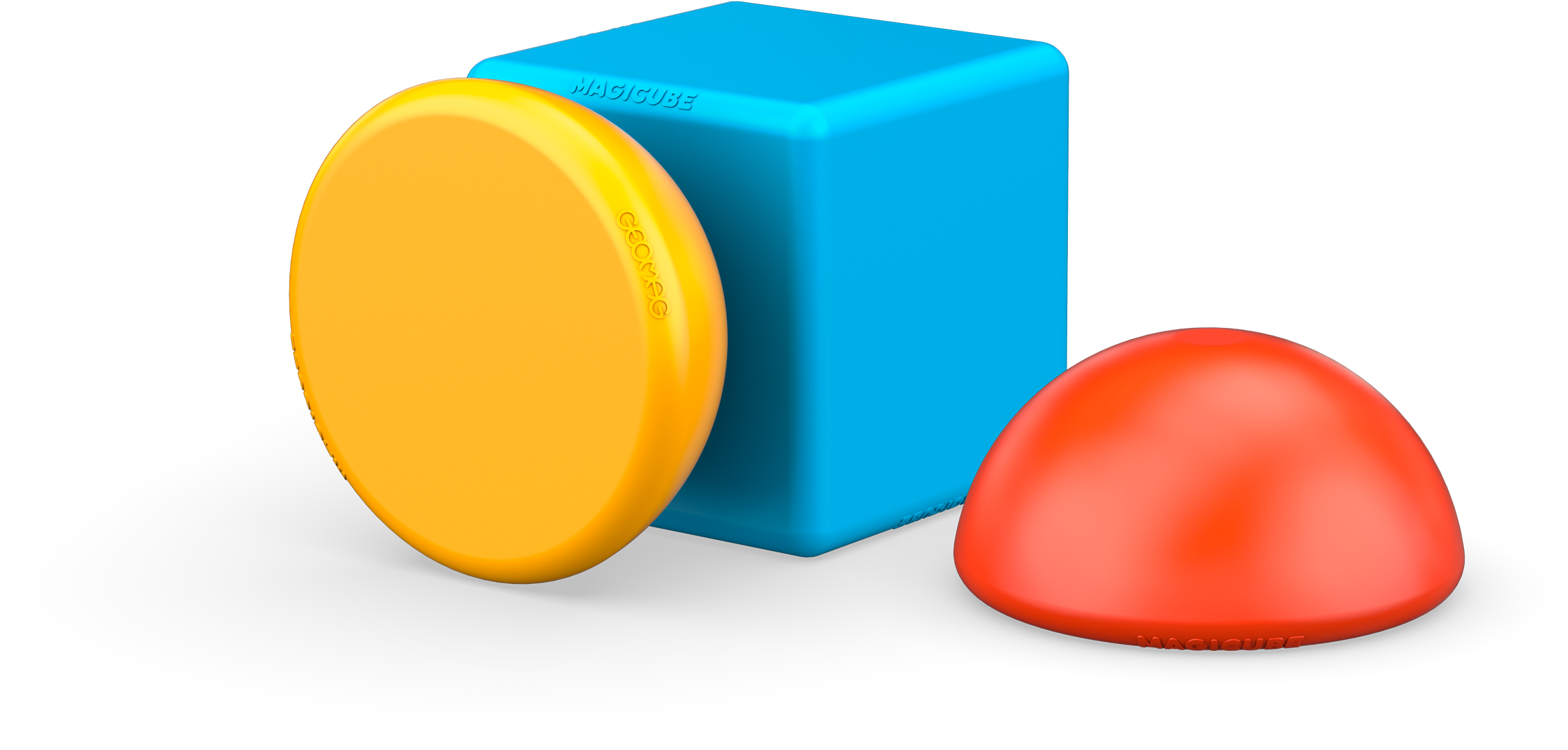 Geomag - MagiCube Blocks Recycled Stacking 8 pcs | 1+ Jaar - Afbeelding 3