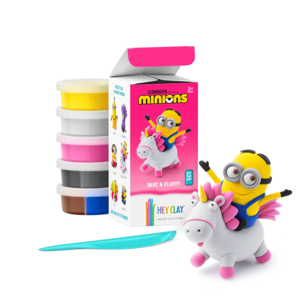 HeyClay - Limited Edition Minions | Minions Dave & Unicorn - 5 Potjes