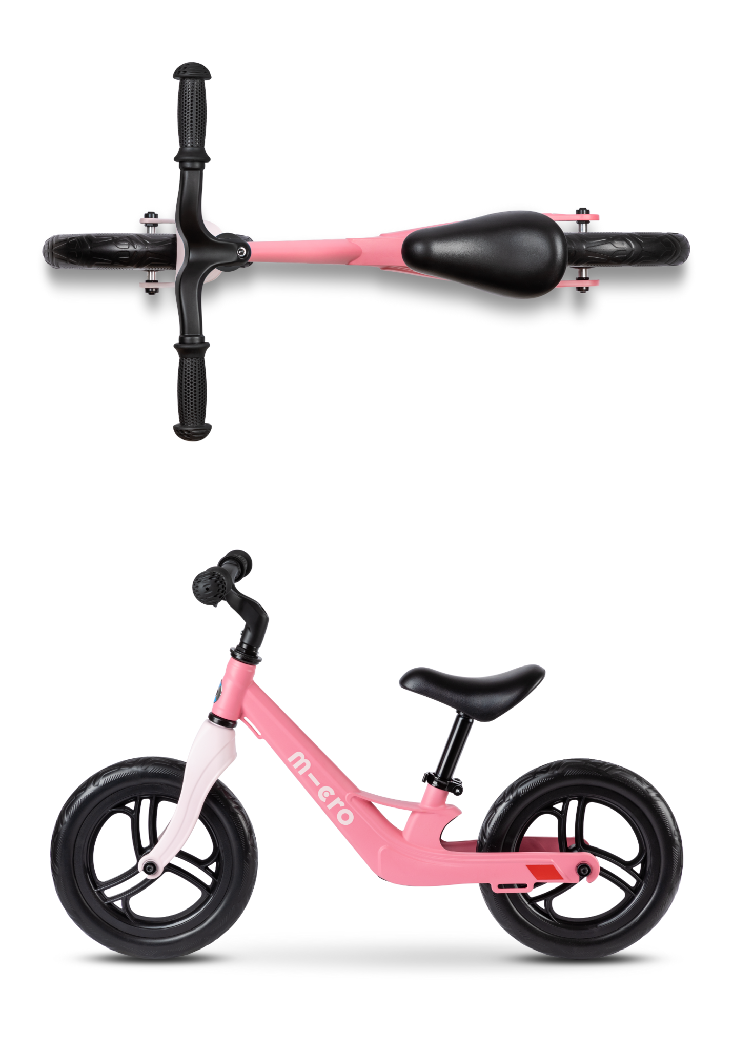 Micro loopfiets Lite | Flamingo Roze - Afbeelding 3