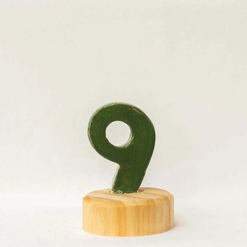 Klein Dappertje | Cijfer 9 steker