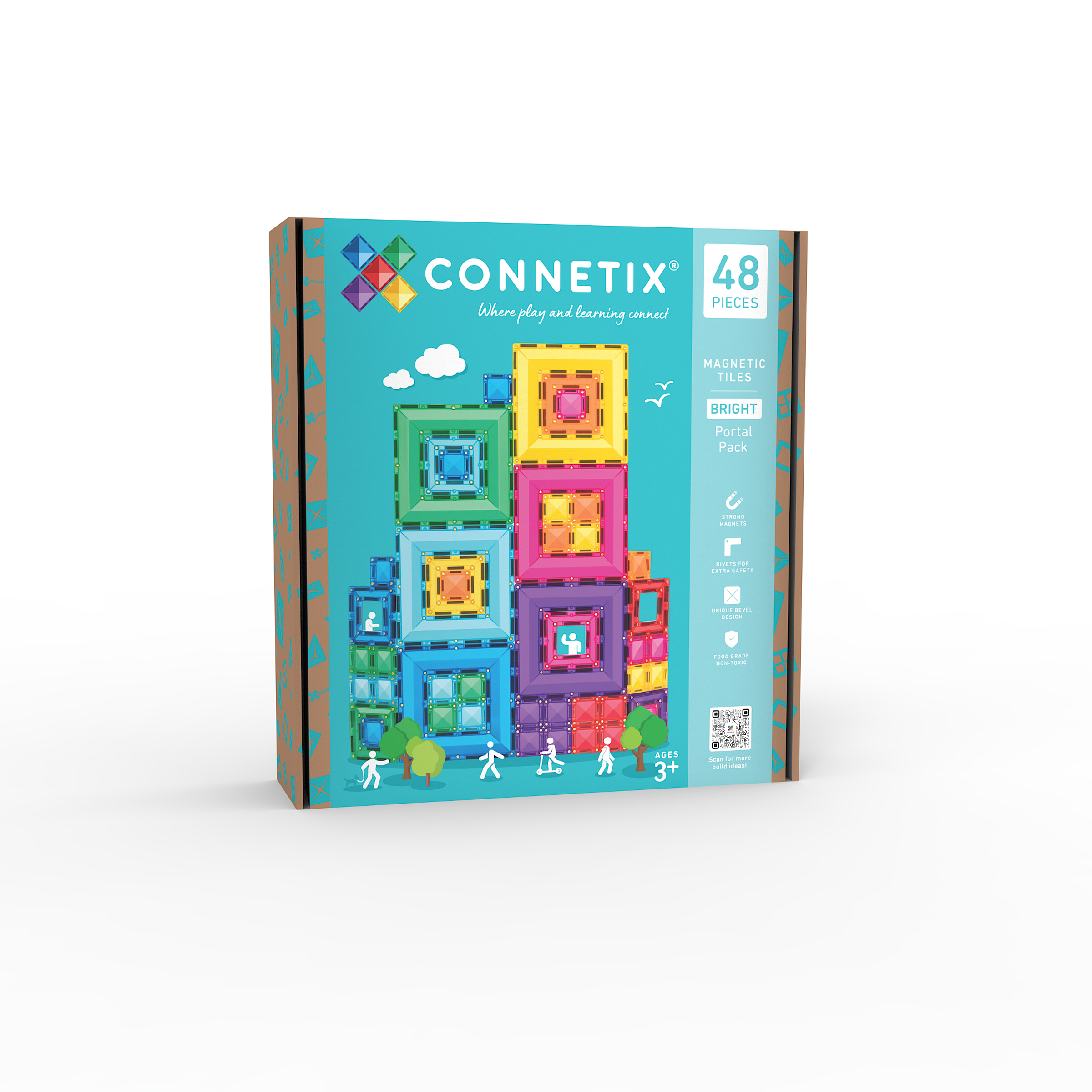 Connetix - Bright Portal Pack | 48 Stuks