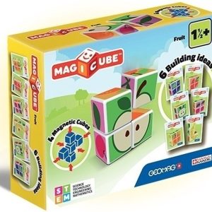 Geomag - Magicube Fruit + Kaarten | 7 Stuks