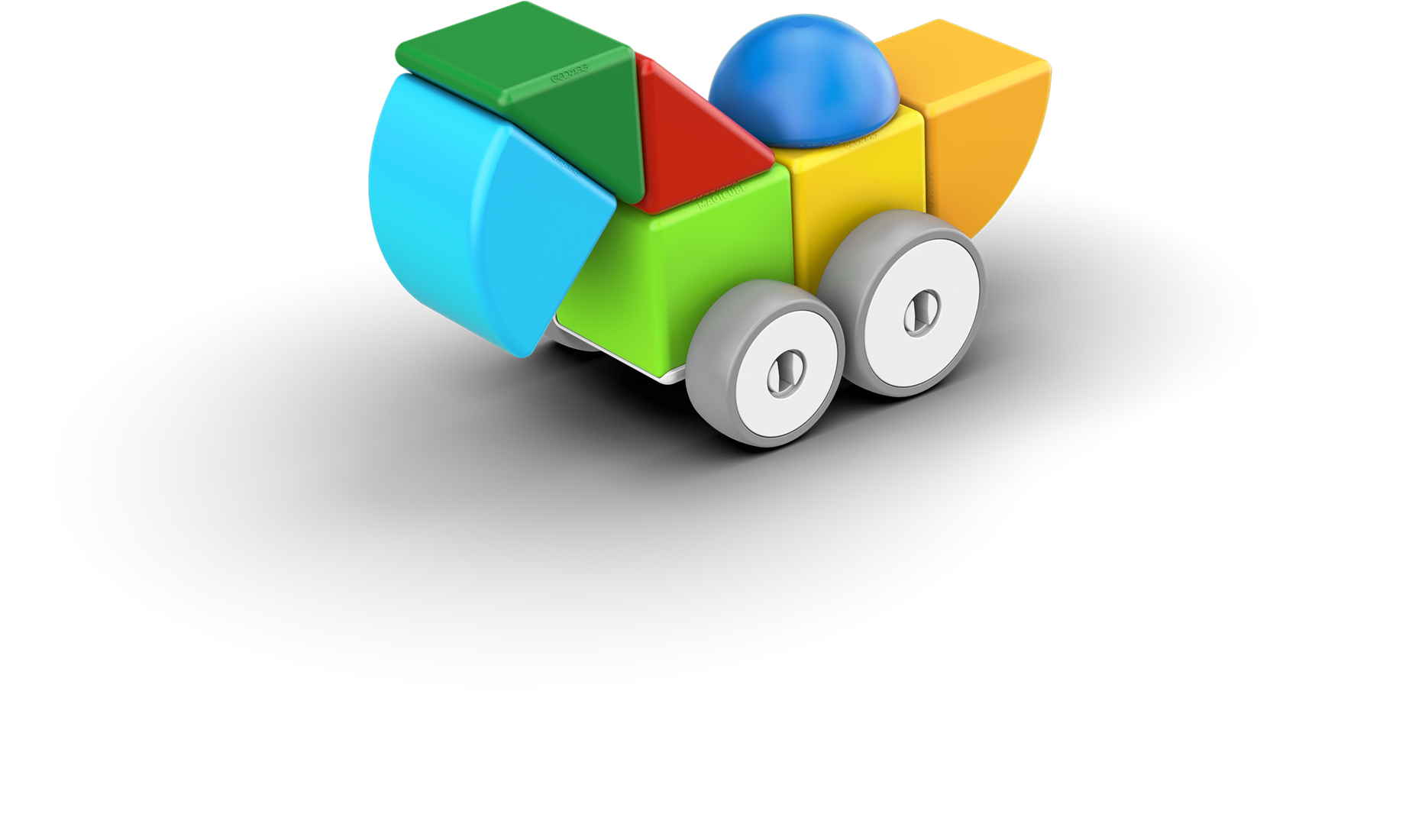 Geomag - MagiCube Cars Recycled | 13 pcs - Afbeelding 3