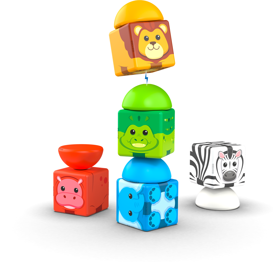 Geomag - MagiCube Stacking Safari | 10 pcs - Afbeelding 3