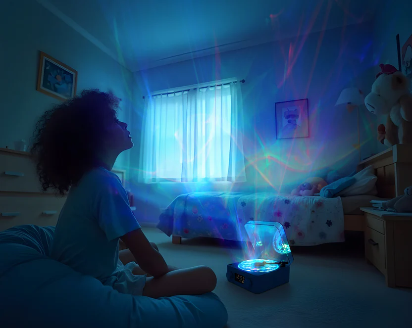 Little L - Projector Speaker Deep Relax | Blauw - Afbeelding 2