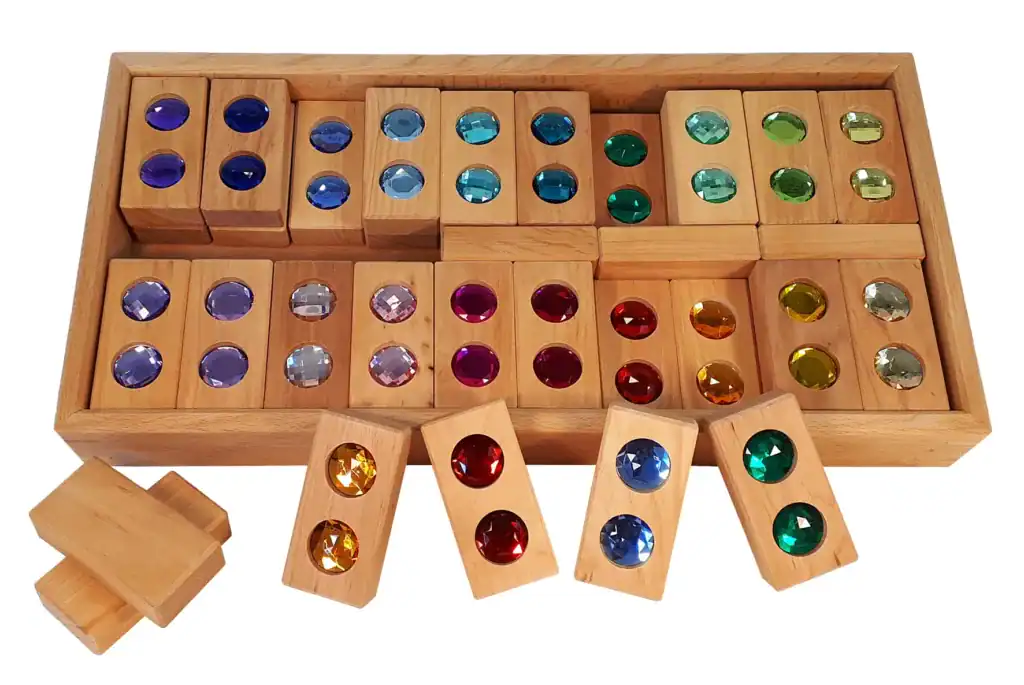 Bauspiel - Kleurenstraat XL set | 45 Stuks