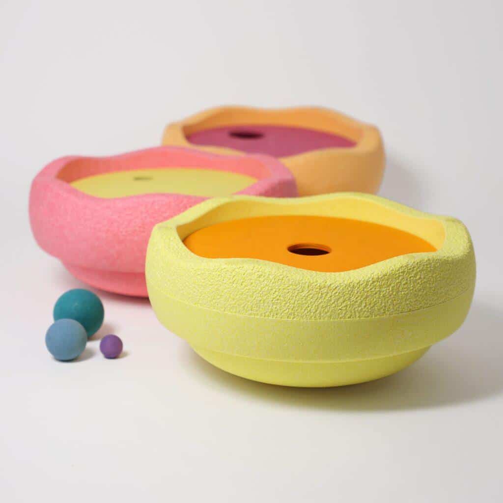 GRIMM'S x Stapelstein® - Rolling Discs - Warm Pastel | 3 Stuks