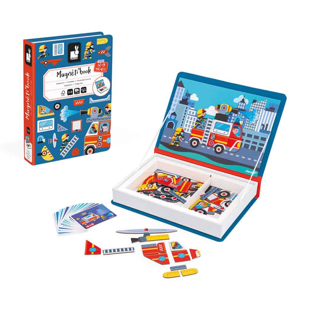 Janod - Magneetboek | Brandweer