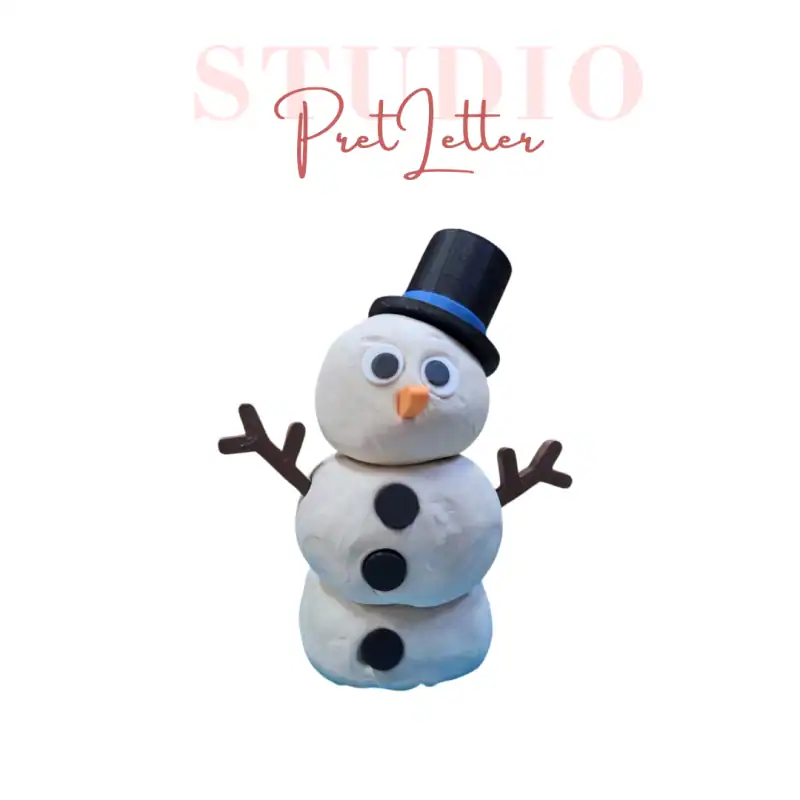 Studio Pretletter - Maak een sneeuwpop set
