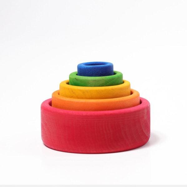 GRIMM'S - Houten Stapelbakjes | Rood