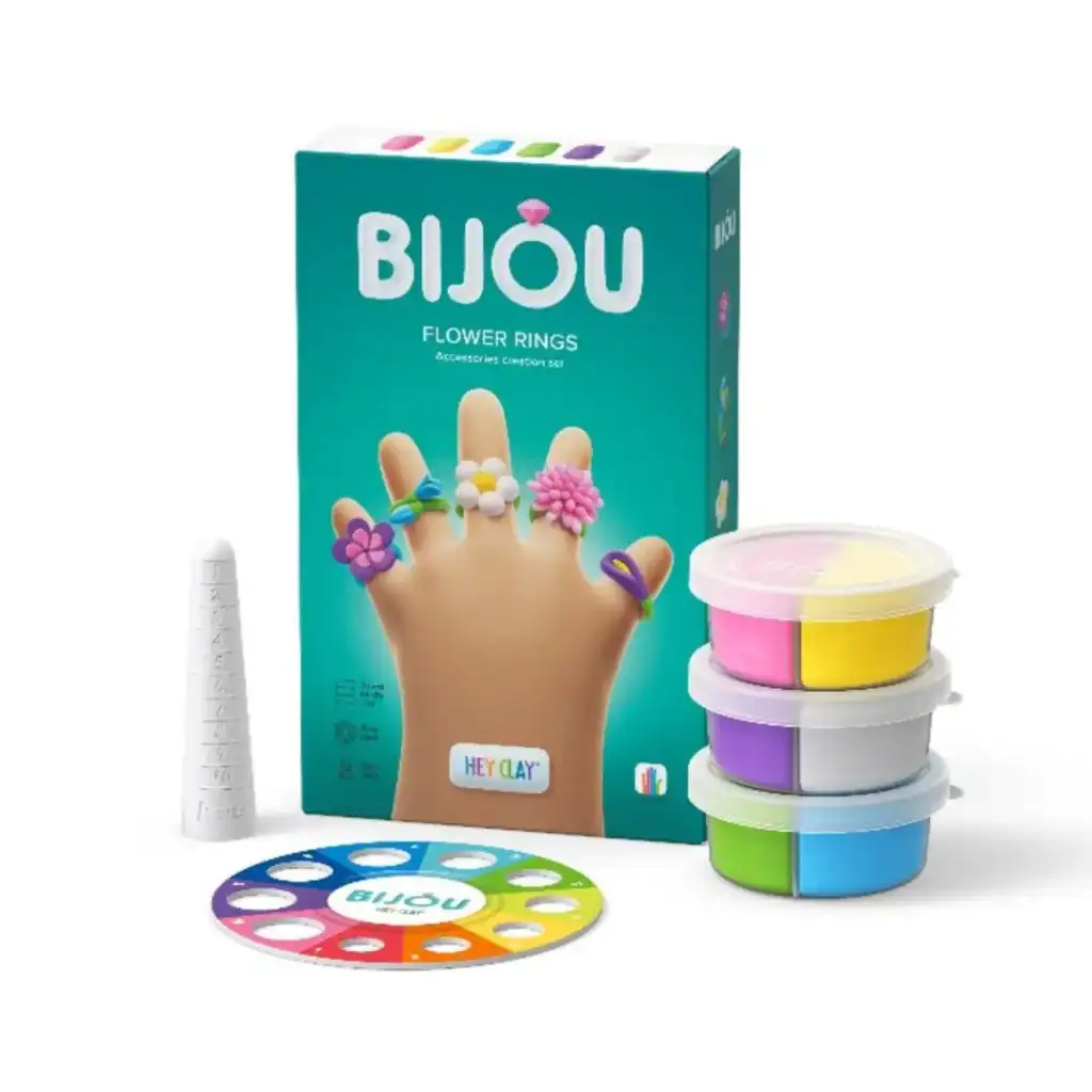 HeyClay - Bijoux Rings | Flowers | 3 Potjes