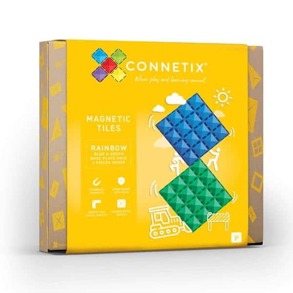 Connetix - Base Plate Blue/Green | 2 Stuks