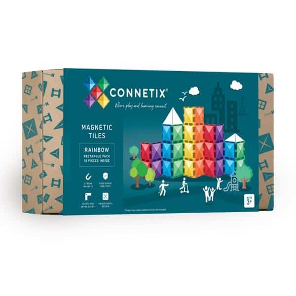 Connetix - Rainbow Rectangle Pack | 18 Stuks