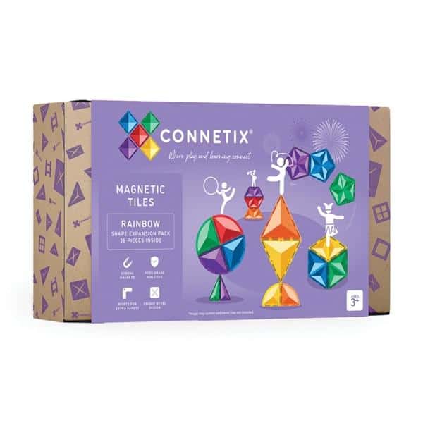 Connetix - Rainbow Shape Expansion Pack | 36 Stuks