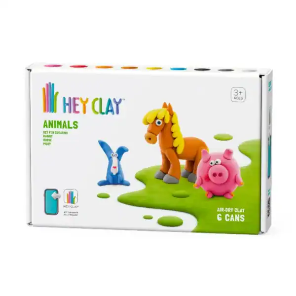 HeyClay - Animals: Varken, Paard, Konijn | 6 Potjes