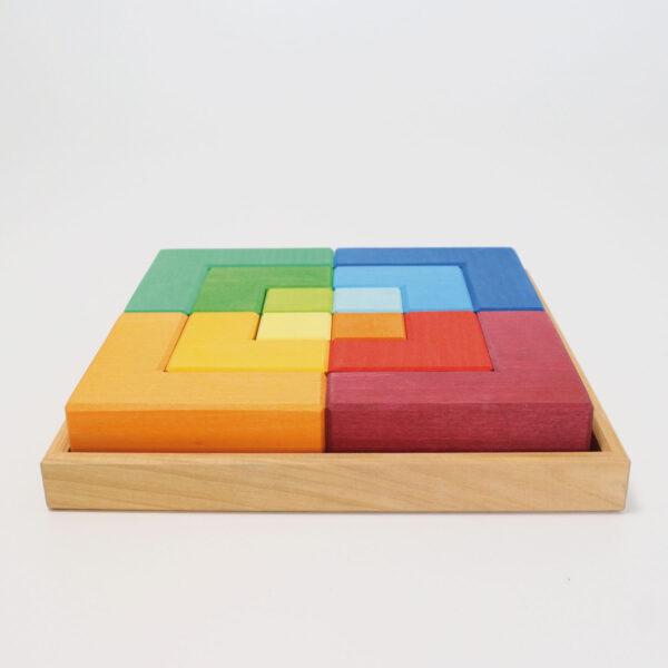 GRIMM'S - Houten Puzzel Vierkant | Groot