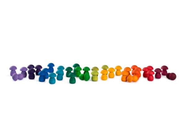 Grapat - Mandala Regenboog Paddenstoelen | 36 Stuks