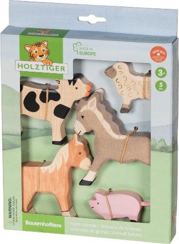 Holztiger - Houten Boerderijdieren Set | 5 Stuks