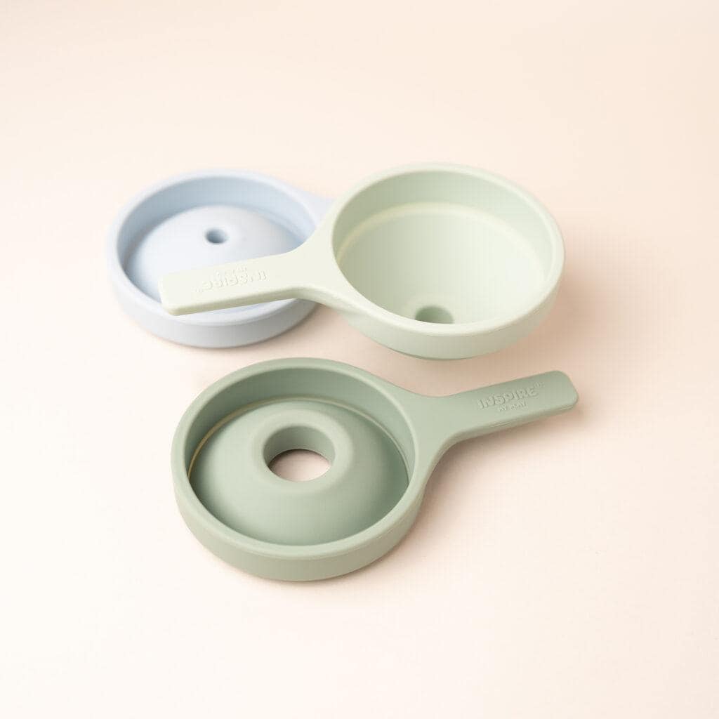 Inspire My Play - Inklapbare Trechters | Blauw Groen | 3 Stuks