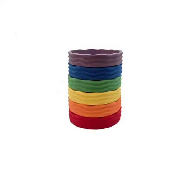 Grennn x Little Botanic Label Waves Bakjes Regenboog