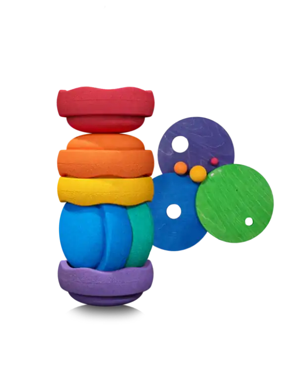 Stapelstein® | Grimms x Stapelstein® Set | Rainbow