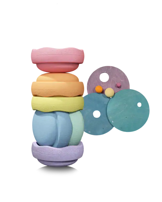 Stapelstein® | Grimms x Stapelstein® Set | Pastel