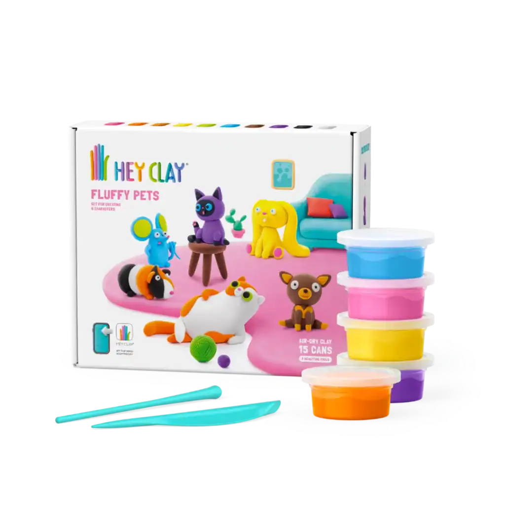 HeyClay - Fluffy Pets | 15 Potjes