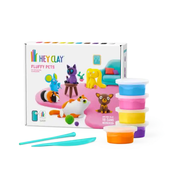 HeyClay - Fluffy Pets | 15 Potjes