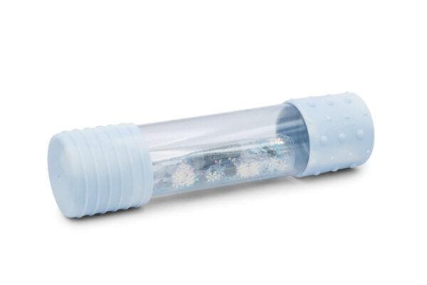 Jellystone sensorische fles Pinguïn met lichtblauwe uiteinden