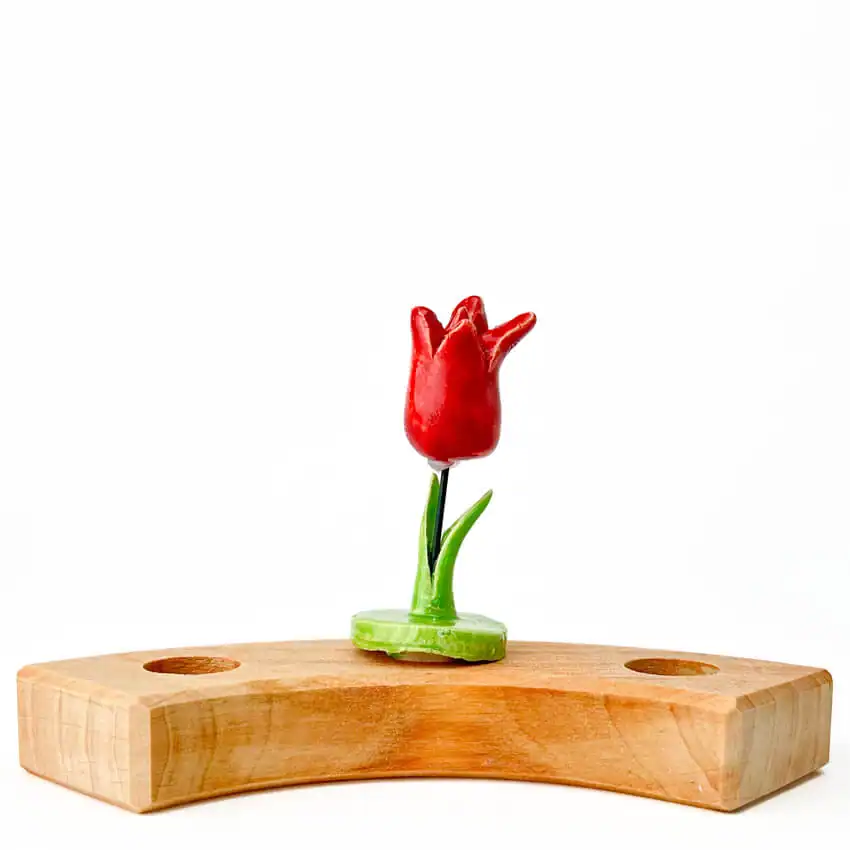 Klein Dappertje | Steker Jaarring | Rode Tulp