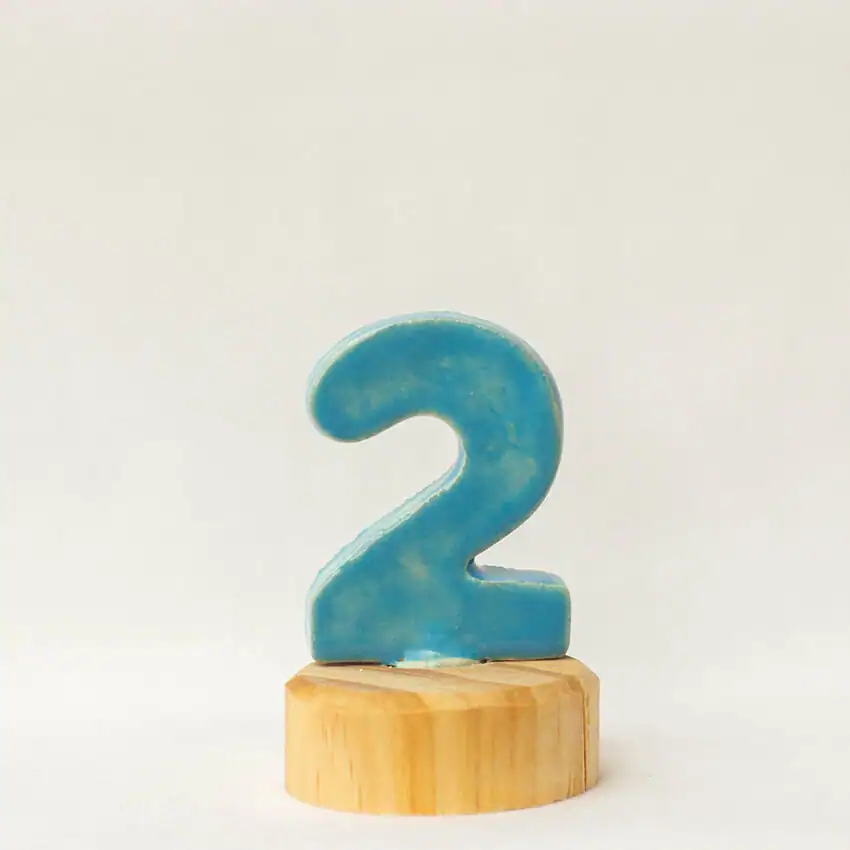 Klein Dappertje | Cijfer 2 steker