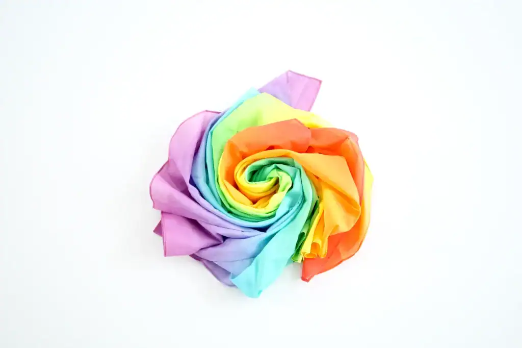 Laura's Play Cotton - Speeldoek | Pastel Regenboog | 145 cm x 145 cm