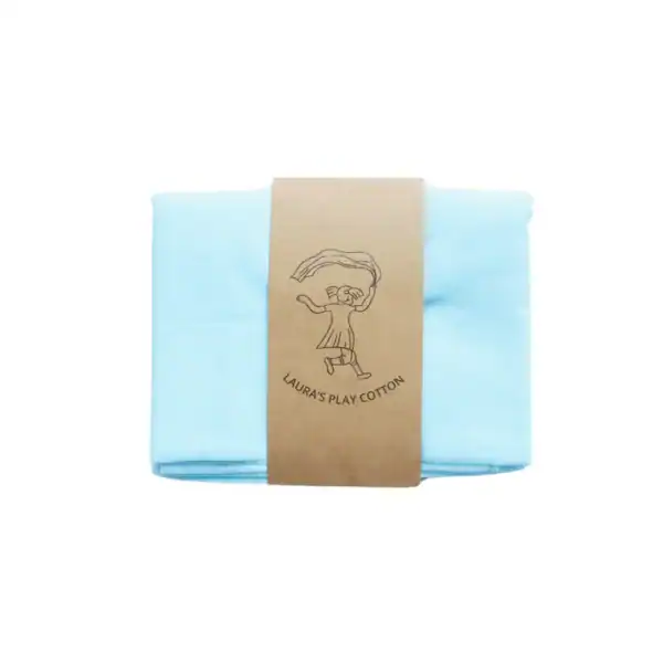 Laura's Play Cotton - Speeldoek | licht blauw | 50 cm x 50 cm