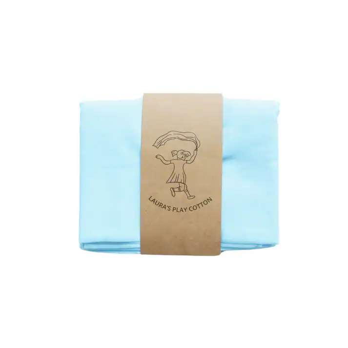 Laura's Play Cotton - Speeldoek | licht blauw | 50 cm x 50 cm