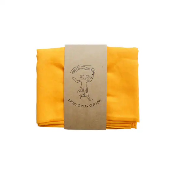 Laura's Play Cotton - Speeldoek | Oranje | 50 cm x 50 cm