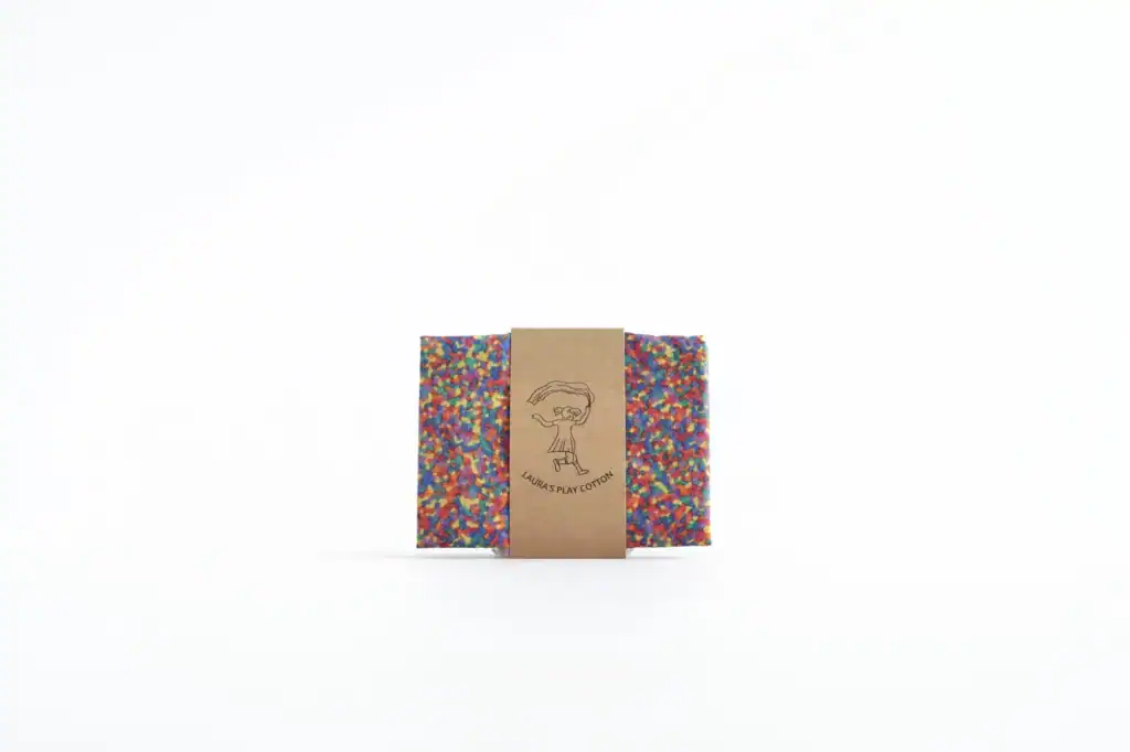 Laura's Play Cotton - Speeldoek | Confetti Rainbow Classic | 90 cm x 90 cm