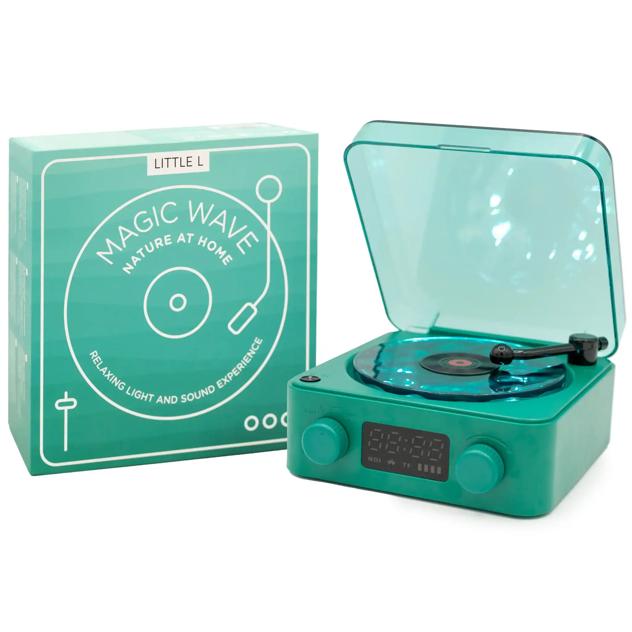 Magic_wave_altoparlante_sensoriale_suoni_rilassanti_luci_ambientali_giradischi_2.webp