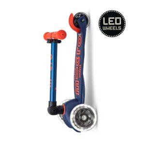 Micro Step - Mini | Deluxe LED Inklapbaar | Marineblauw