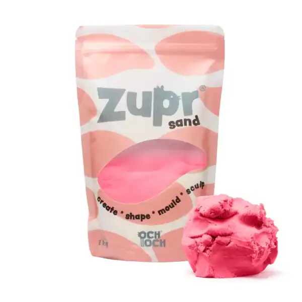 OchOch Zupr Sand kinetisch zand – Poppy Pink 2 kg