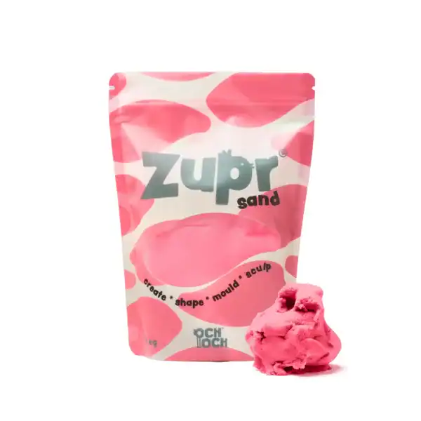 OchOch Zupr Sand kinetisch zand – Poppy Pink 1 kg