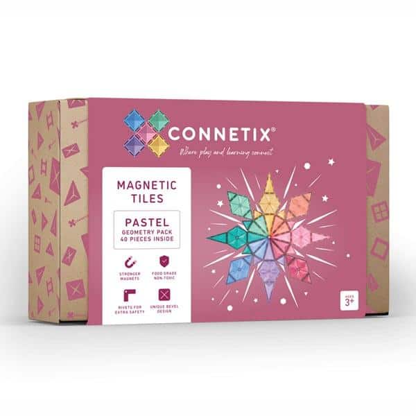 Connetix - Pastel Geometry Pack | 40 Stuks
