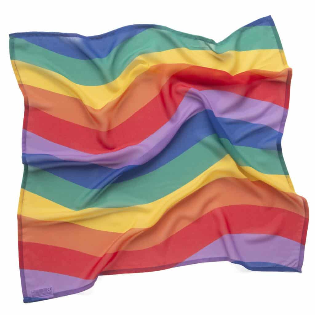 Little Botanic Label - Playcycle speeldoek | Medium | Regenboog waves | 65 cm