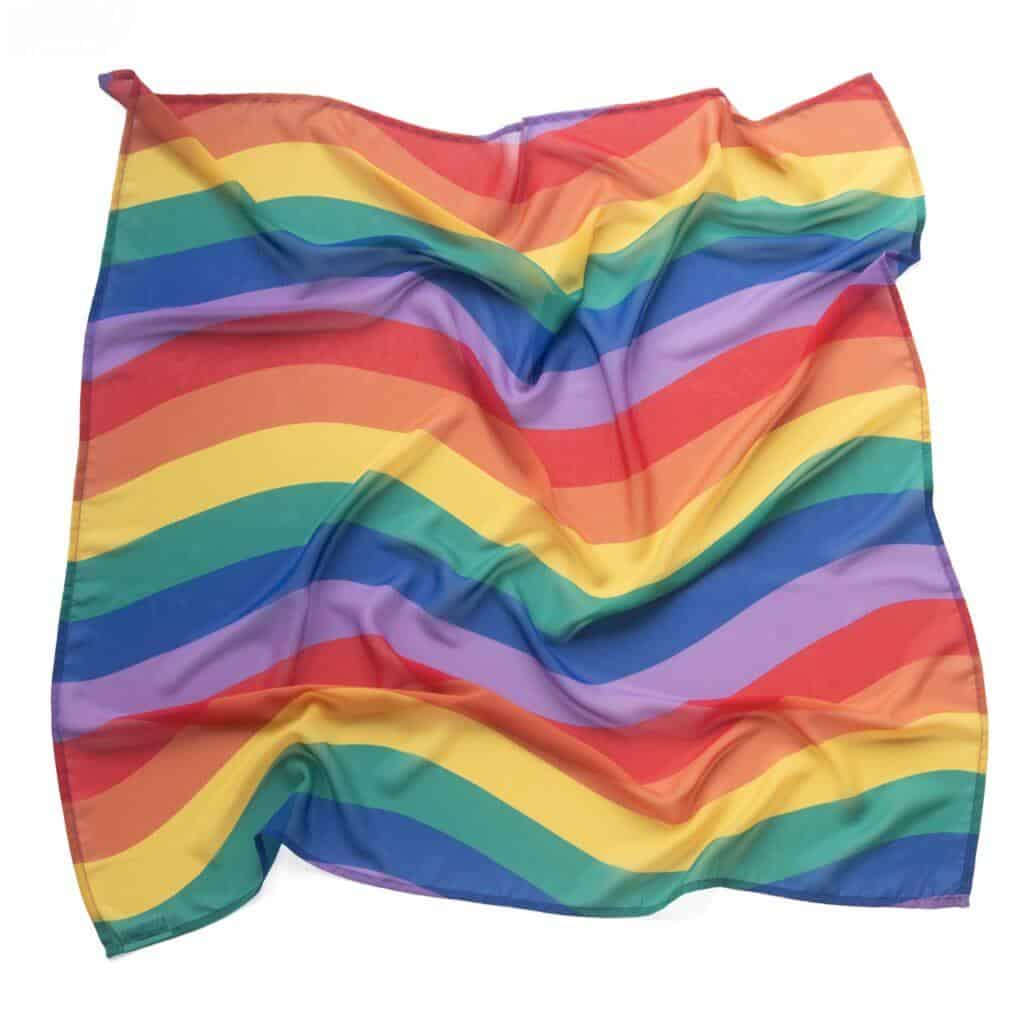 Little Botanic Label - Playcycle speeldoek | Groot | Regenboog waves | 95 cm