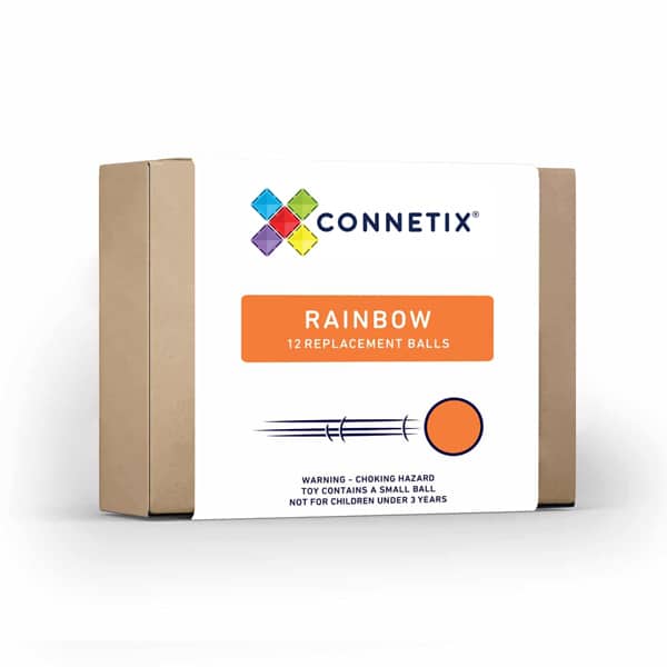 Connetix - Rainbow Knikkerbaan Ballen | 12 Stuks