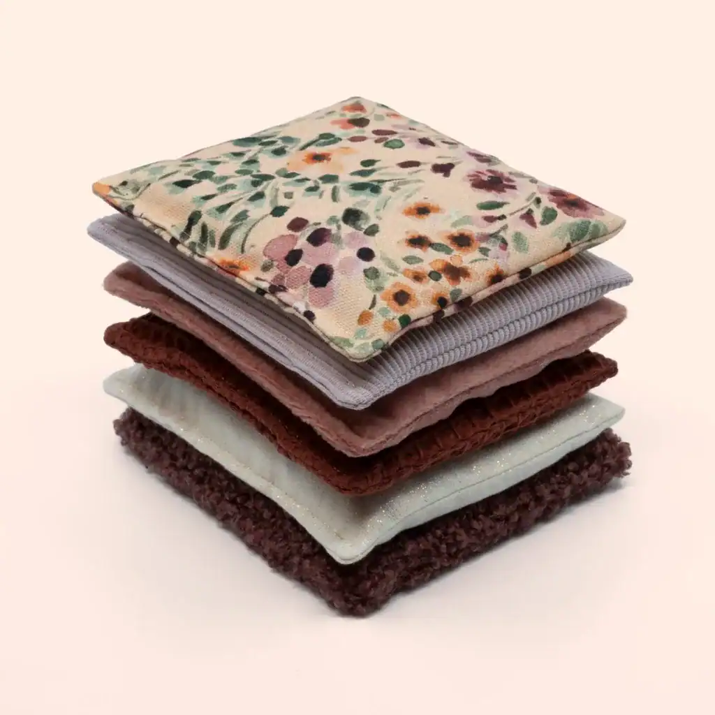 Little Botanic Label - Sensorische Pittenzakjes | Rouge | 6 Stuks