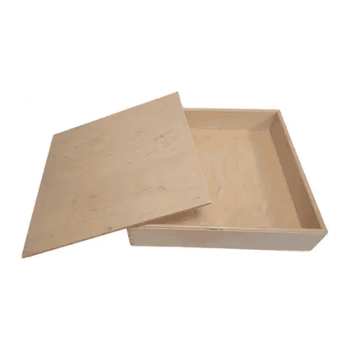 Alexander Toys - Houten Speelbak Met Deksel (25x25x5 cm)